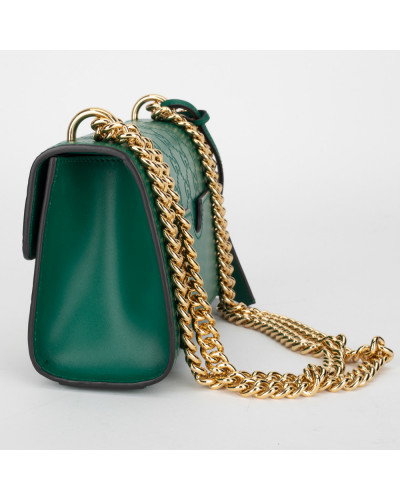 Gucci Torba zielona ze złotym łańcuszkiem