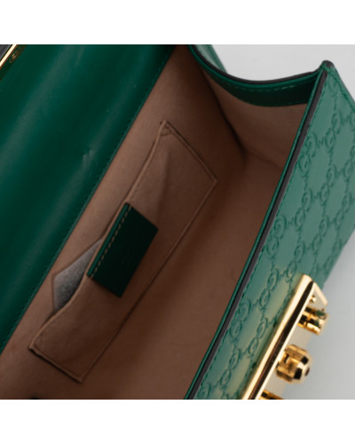 Gucci Torba zielona ze złotym łańcuszkiem