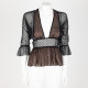 Dsquared2 Ubranie koszula czarna w kropki