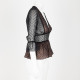 Dsquared2 Ubranie koszula czarna w kropki