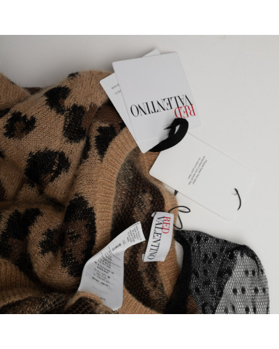 Red Valentino Ubranie sweterek w centki