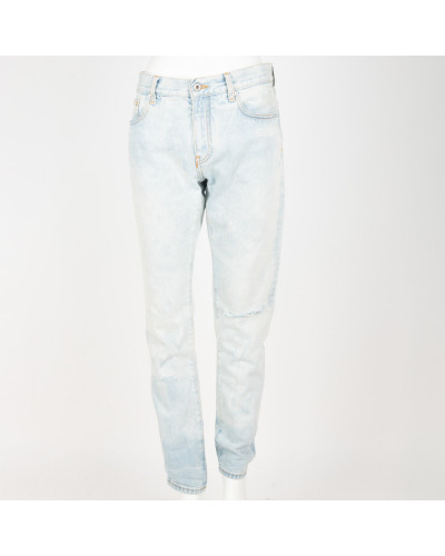 Off-White Spodnie jesne jeans-we