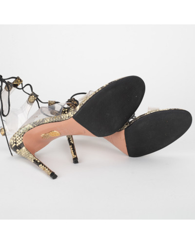 Aquazzura Buty wężowe szpilki