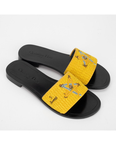 Dior Klapki Dior Tarot żółte