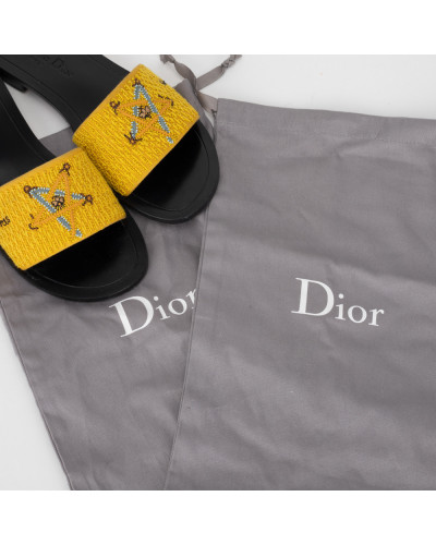 Dior Klapki Dior Tarot żółte