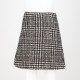 The Kooples Ubranie spódnica z suwakiem w pepitkę