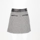 The Kooples Ubranie spódnica mini czarno-biała 36