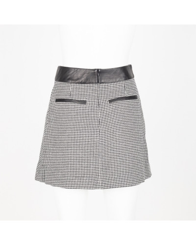 The Kooples Ubranie spódnica mini czarno-biała 36