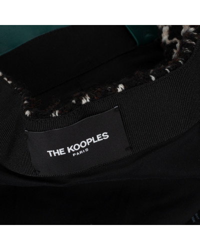 The Kooples Ubranie spódnica z suwakiem w pepitkę