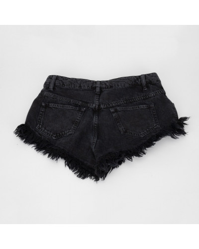 Isabel Marant Ubranie czarne jeansowe spodenki