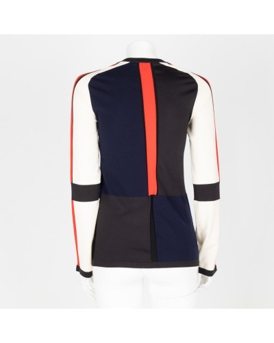 Louis Vuitton sweter w pasy z logo