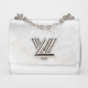 Louis Vuitton Torba mała srebrna Twist