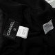 Chanel  Ubranie czarna marynarka ze srebrnym kołnierzykiem