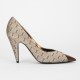 Saint Laurent  Szpilki brazowe w monogram
