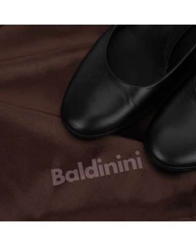 Baldinini czarne czolenka zamszowy obcas