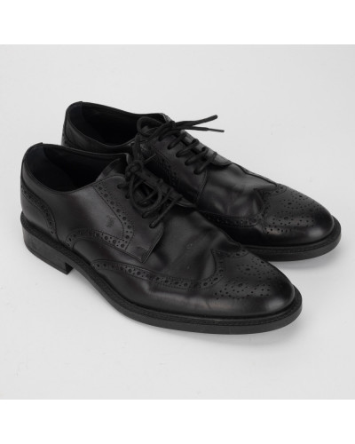Tod's Buty pantofle czarne meskie