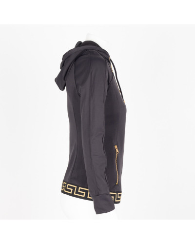 Versace Ubranie bluza czarna z kapturem