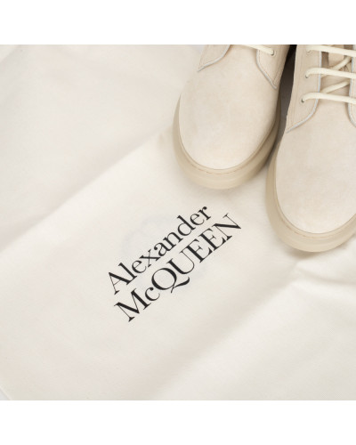 Alexander McQueen Botki bezowe zamszowe