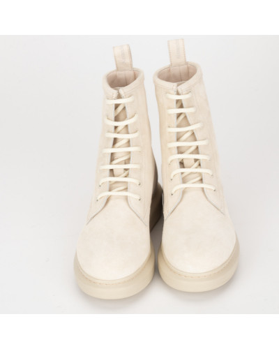 Alexander McQueen Botki bezowe zamszowe