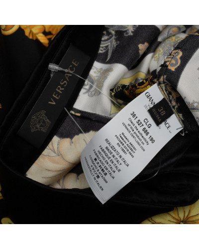 Versace Ubranie czarna tunika we wzory
