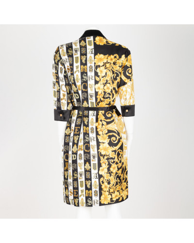 Versace Ubranie czarna tunika we wzory
