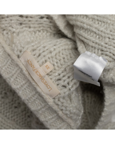 Love Shack Fancy  Sweter we srebrna nitka