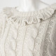 Love Shack Fancy  Sweter we srebrna nitka