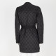 Moncler Płaszcz czarny cienki pikowany
