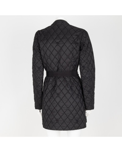 Moncler Płaszcz czarny cienki pikowany