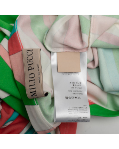 Emilio Pucci Ubranie spódniczka różowo-zielona