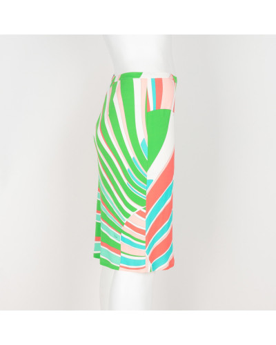 Emilio Pucci Ubranie spódniczka różowo-zielona