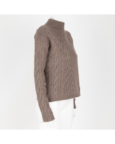 Max Mara Sweter czekoladowy