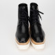 Stella McCartney Botki czarne na koturnie