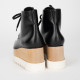 Stella McCartney Botki czarne na koturnie