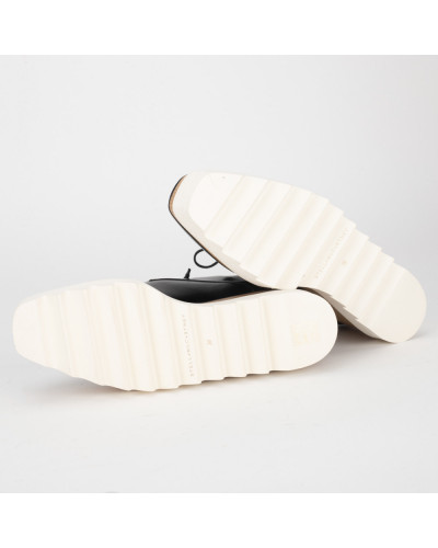 Stella McCartney Botki czarne na koturnie