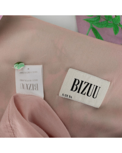 Bizuu Ubranie długa sukienka różowo-zielona