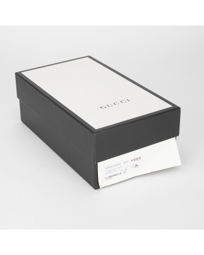 Gucci Buty sportowe w monogram czerwona podeszwa