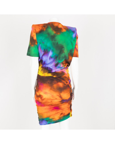 The Attico Komplet kolorowy t-shirt i spódnica