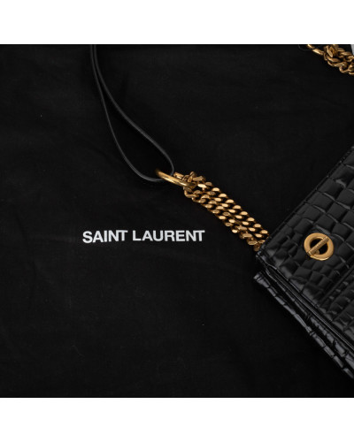 Saint Laurent  Torebka czarna krokodyl
