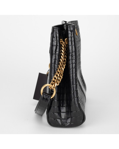 Saint Laurent  Torebka czarna krokodyl