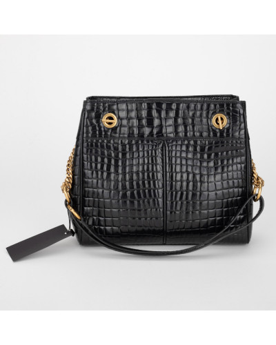 Saint Laurent  Torebka czarna krokodyl