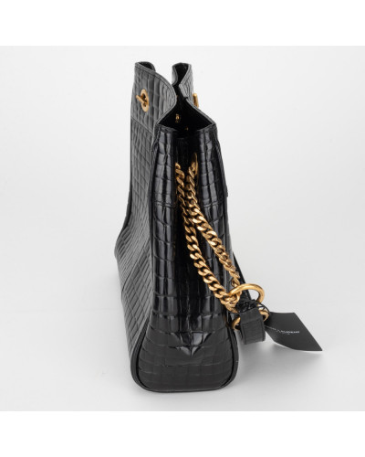 Saint Laurent  Torebka czarna krokodyl