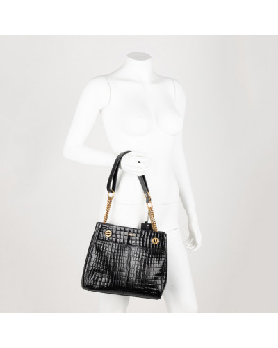 Saint Laurent  Torebka czarna krokodyl