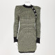 Balmain Sukienka Z DŁUGIM RĘKAWEM