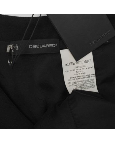 Dsquared2 Sukienka czarna z paskiem