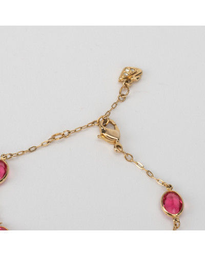 Swarovski Bransoletka z czerwonymi kamieniami