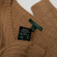 Ralph Lauren Sweter beżowy w serek RL