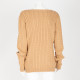 Ralph Lauren Sweter beżowy w serek RL
