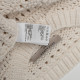 All Saints Sweter biały ażurowy
