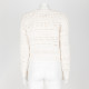 All Saints Sweter biały ażurowy